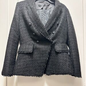 WHBM Women’s Tweed Studio Blazer Size 6